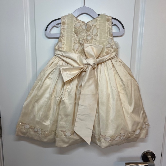 Joan Calabrese Infant gold party dress 24 Months - Picture 3 of 5